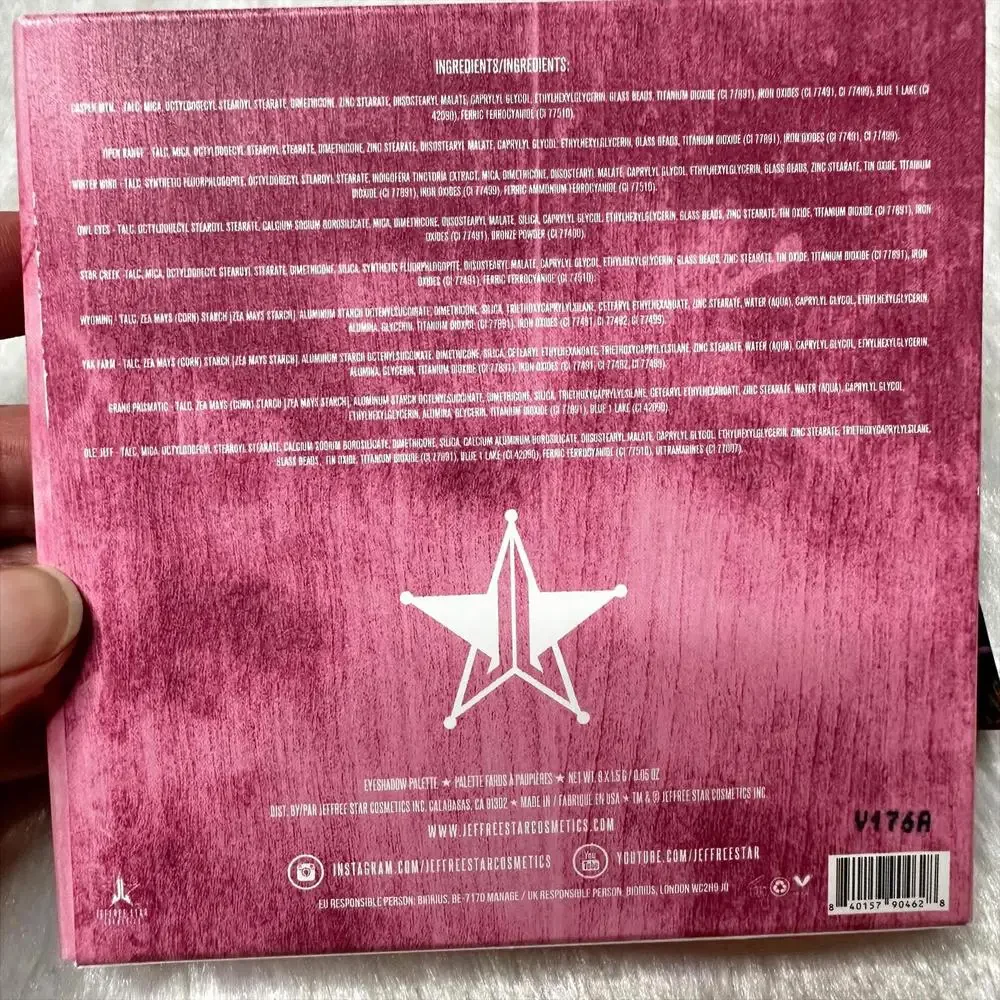 NIB Jeffree Star Star Ranch Eyeshadow Palette Full Size 9 x 1.5g